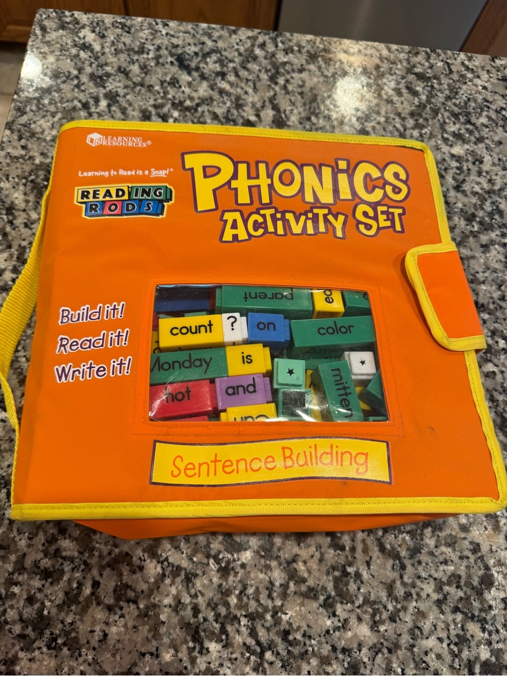 Learning resources Phonics Activity Set - Orange Sentence Building Kit